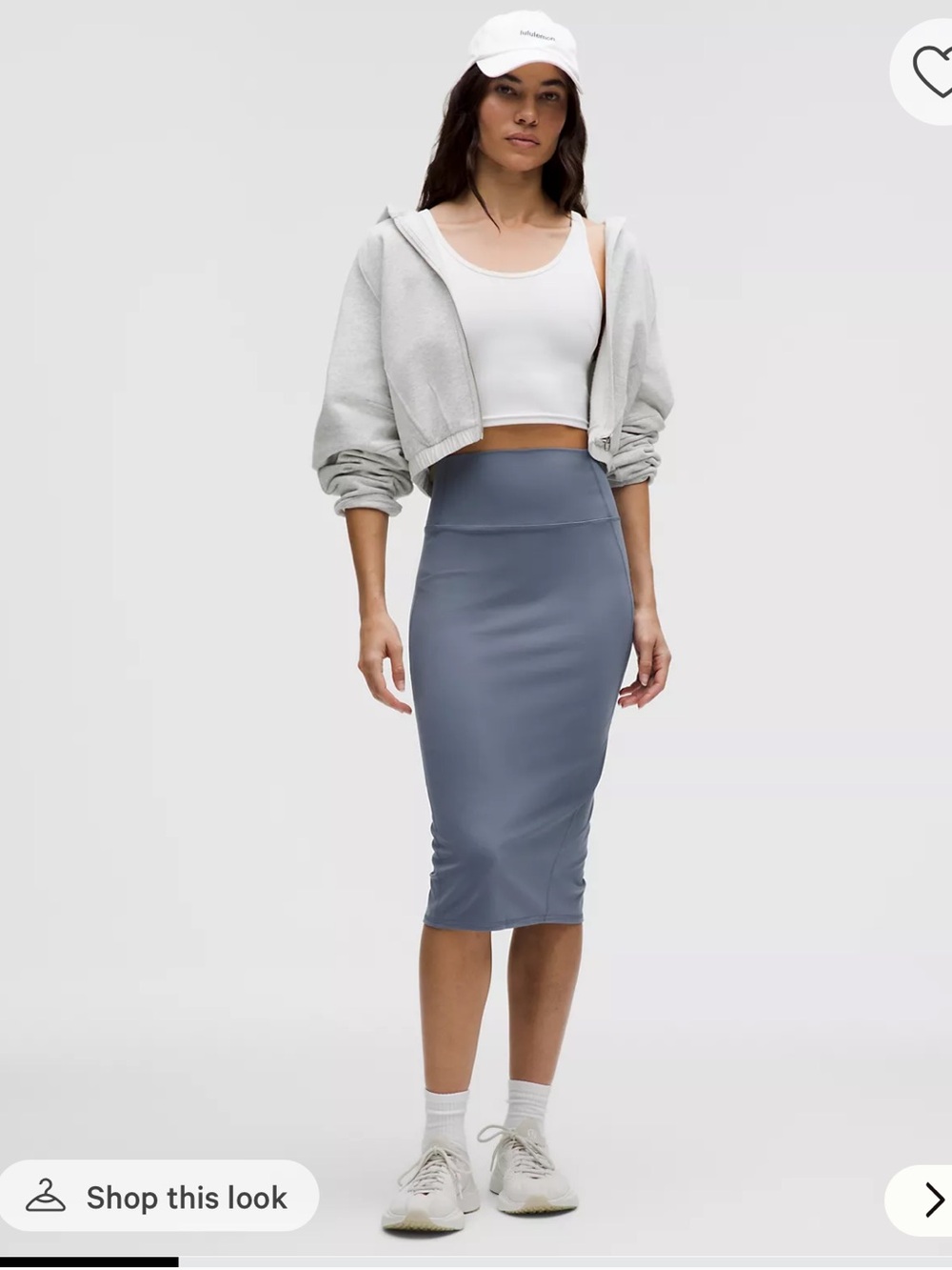 lululemon athletica Nulu Slate Blue Midi Pencil Skirt 4 New with tag